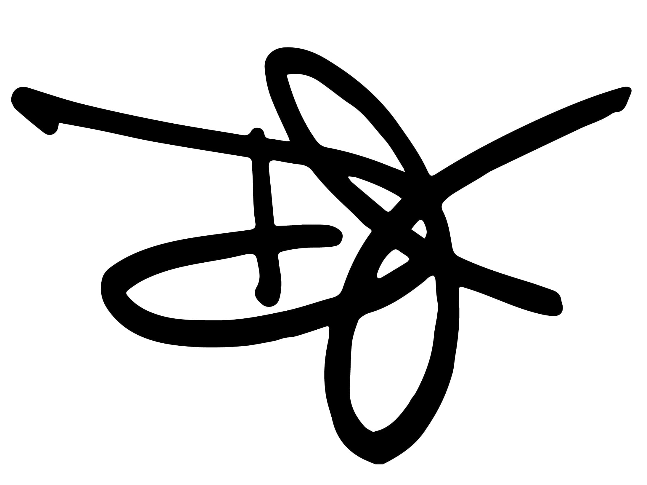 A black, abstract line drawing inspired by Donald Jefferies, featuring overlapping, curved and straight lines that form irregular shapes on a white background. - Market Design Team: Define. Structure. Expand.