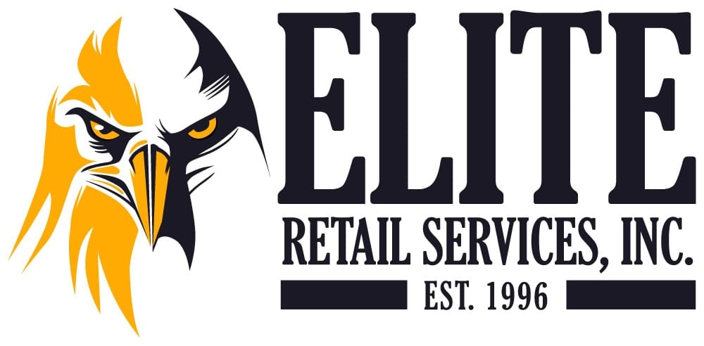 Logo featuring a stylized eagle head in black, white, and gold alongside bold 